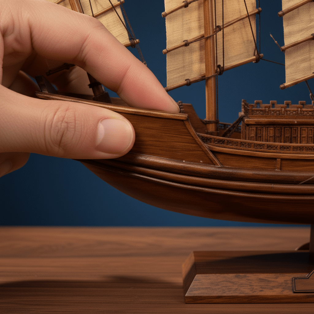 Chinese Sailing Junk Ship Model – Wooden Deck & Full Rigging - Ocean Relic Studio