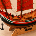 Chinese Trading Junk Ship Model – Handcrafted Wooden Sailboat - Ocean Relic Studio- Handcrafted Wooden Ship Model