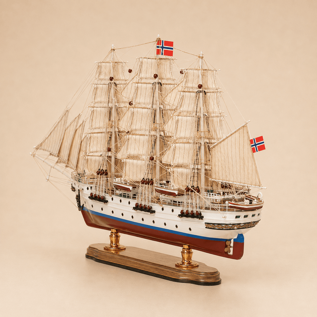 Christian Radich Wooden Ship Model – Premium 52 cm - Ocean Relic Studio