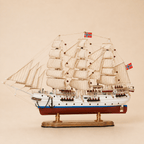 Christian Radich Wooden Ship Model – Premium 52 cm - Ocean Relic Studio