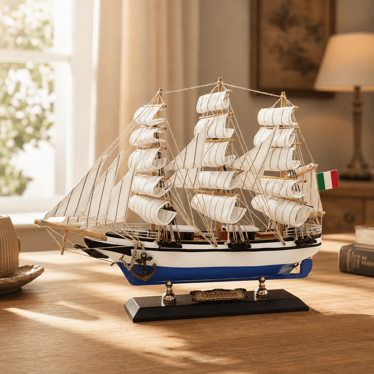 Confection Wooden Ship Model – Classic 33 cm - Ocean Relic Studio- Handcrafted Wooden Ship Model