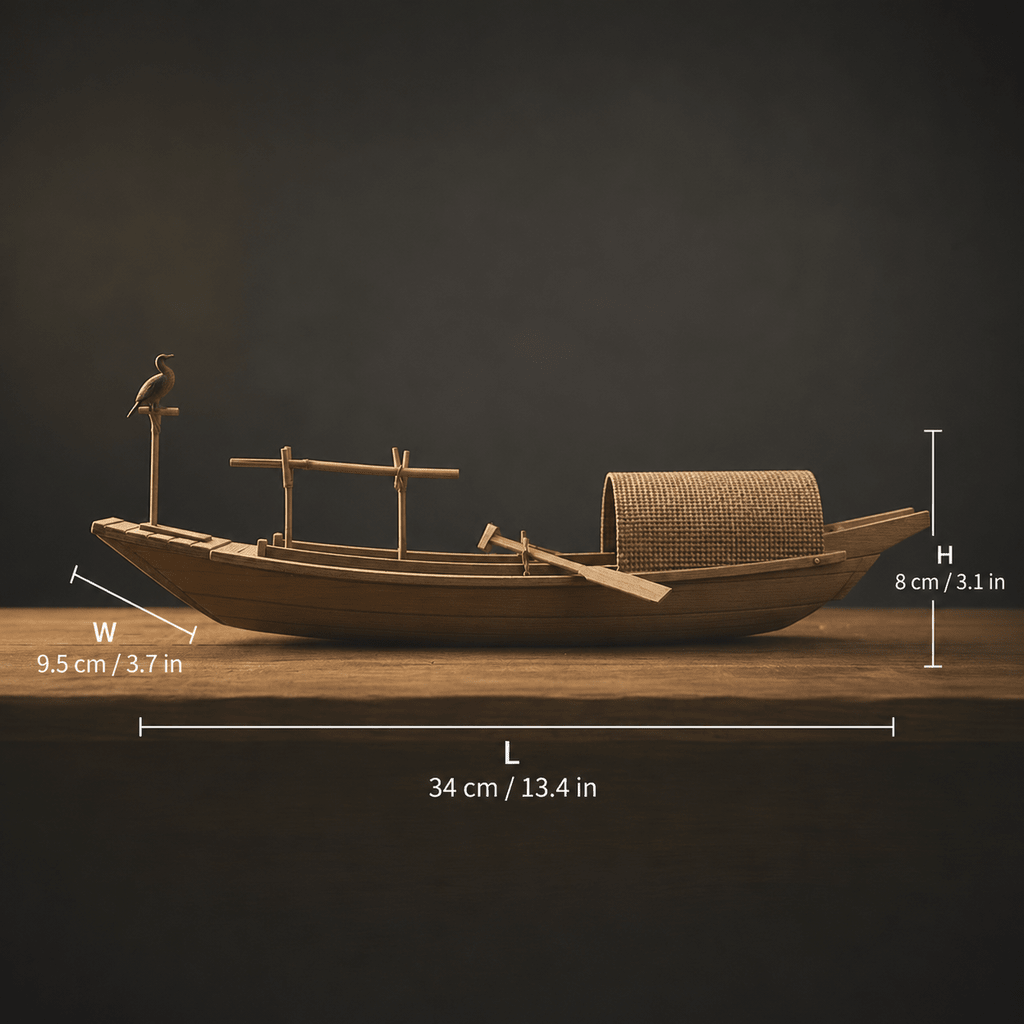 鵜飼漁船模型 — 中国の木製河川ジャンク船 - Ocean Relic Studio