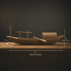 鵜飼漁船模型 — 中国の木製河川ジャンク船 - Ocean Relic Studio