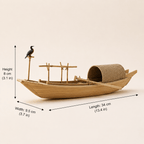 Cormorant Fishing Boat Model – Chinese Wooden River Junk - Ocean Relic Studio- Handcrafted Wooden Ship Model