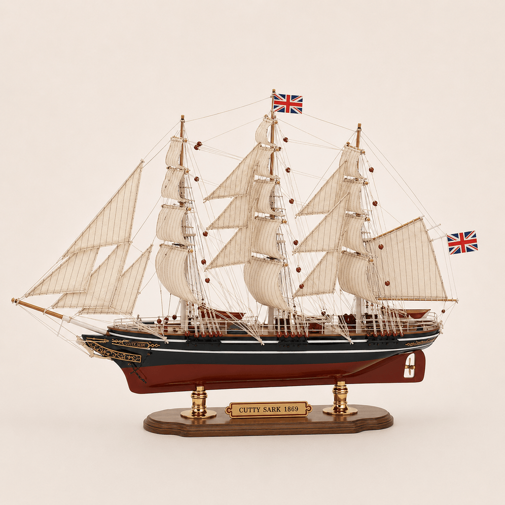 Cutty Sark Wooden Ship Model – Premium 52 cm - Ocean Relic Studio