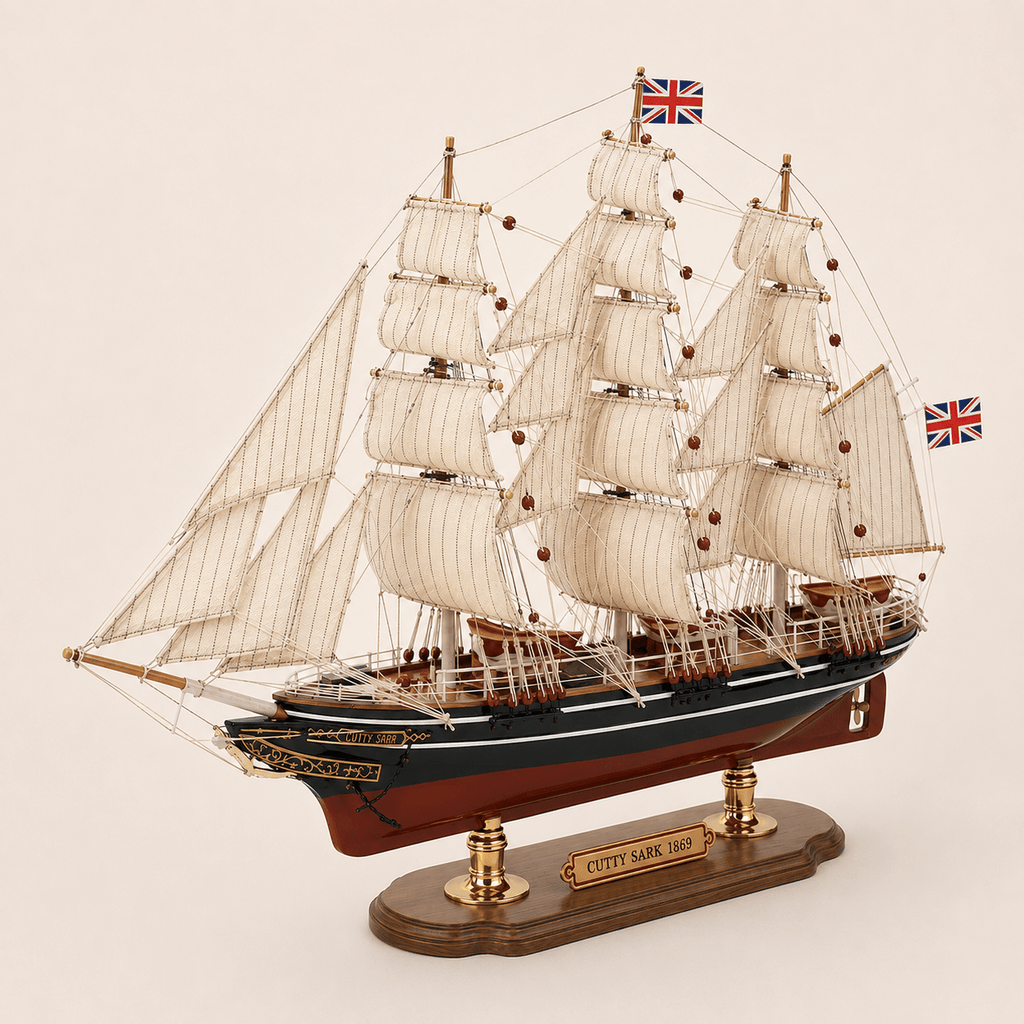 Cutty Sark Wooden Ship Model – Premium 52 cm - Ocean Relic Studio