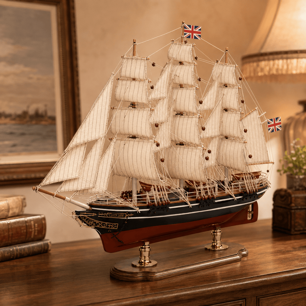 Cutty Sark Wooden Ship Model – Premium 52 cm - Ocean Relic Studio