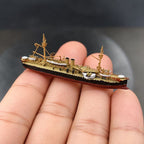Modelo em miniatura de resina do navio encouraçado Dingyuan - Frota Chinesa de Beiyang