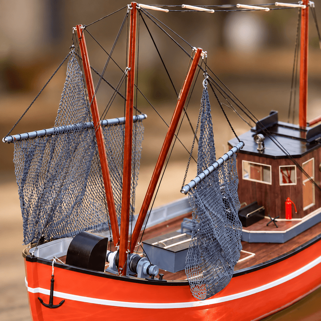 Danish Fishing Boat Wooden Ship Model Kit – RC Ready - Ocean Relic Studio