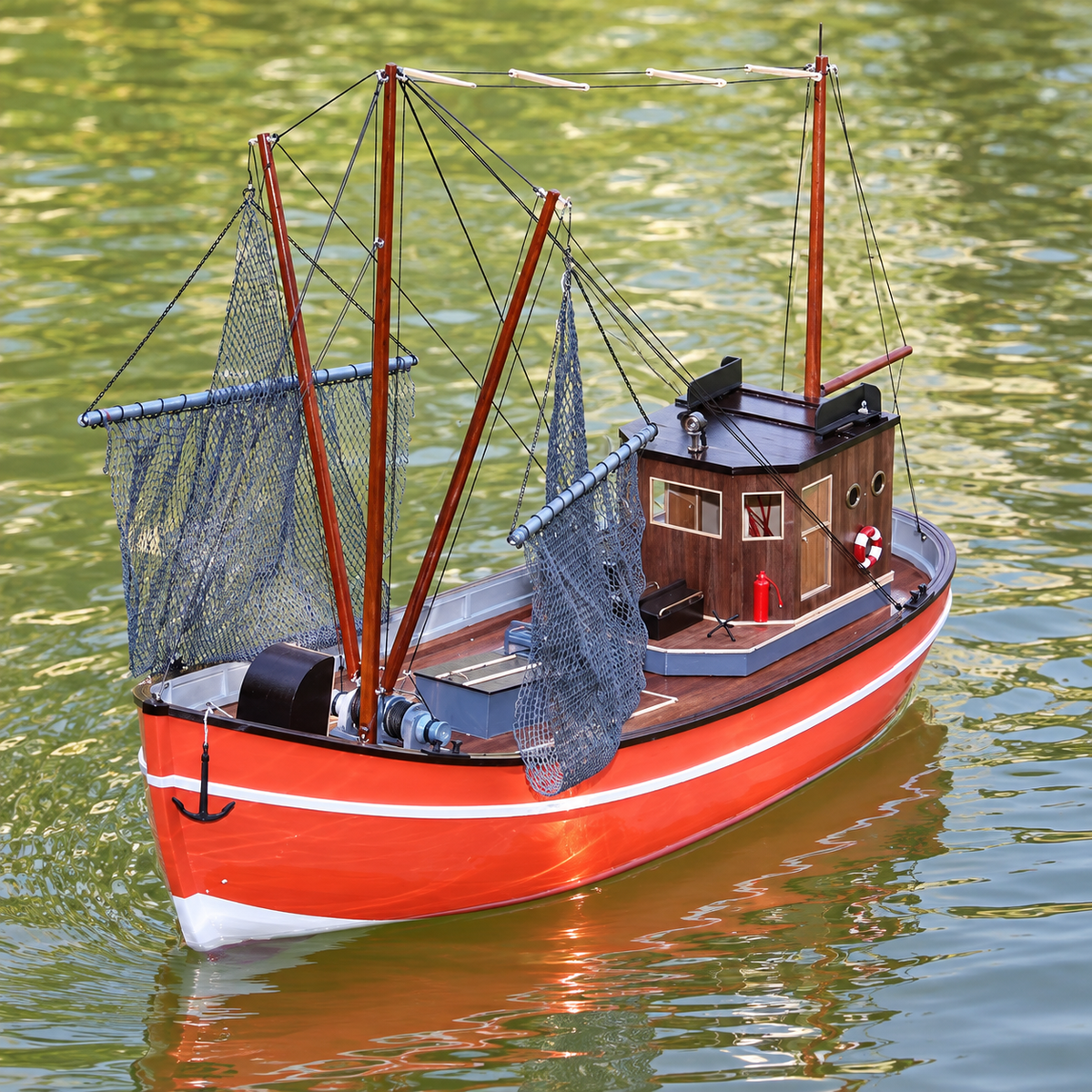 Danish Fishing Boat Wooden Ship Model Kit – RC Ready - Ocean Relic Studio