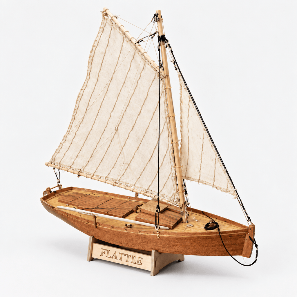 Flattle Wooden Ship Model Kit – Classic 20 cm - Ocean Relic Studio