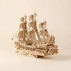 Flying Dutchman Wooden Ship Model Kit – 269-Piece 3D Puzzle - Ocean Relic Studio