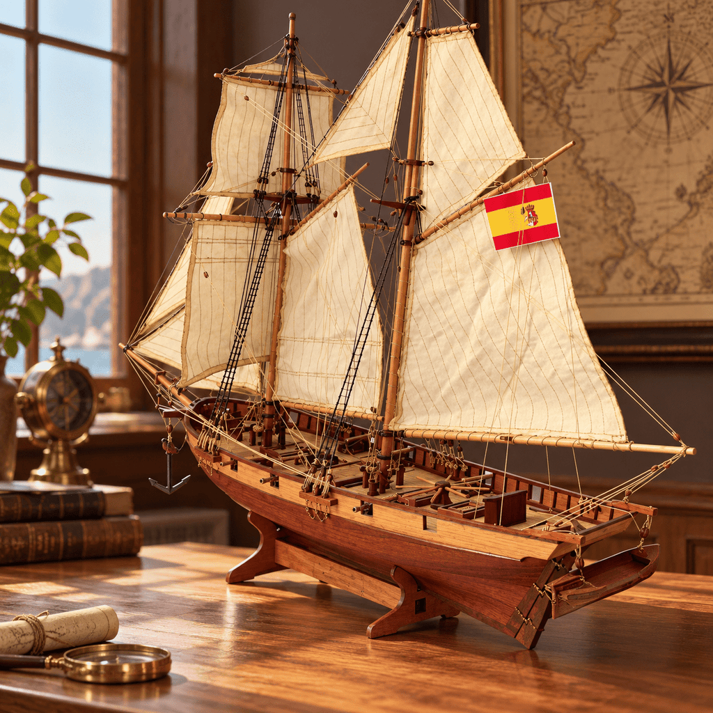 Halcon Wooden Ship Model Kit – 1:48 Scale - Ocean Relic Studio