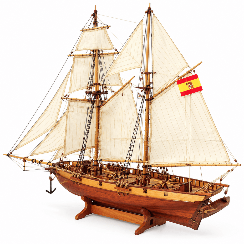 Halcon Wooden Ship Model Kit – 1:48 Scale - Ocean Relic Studio