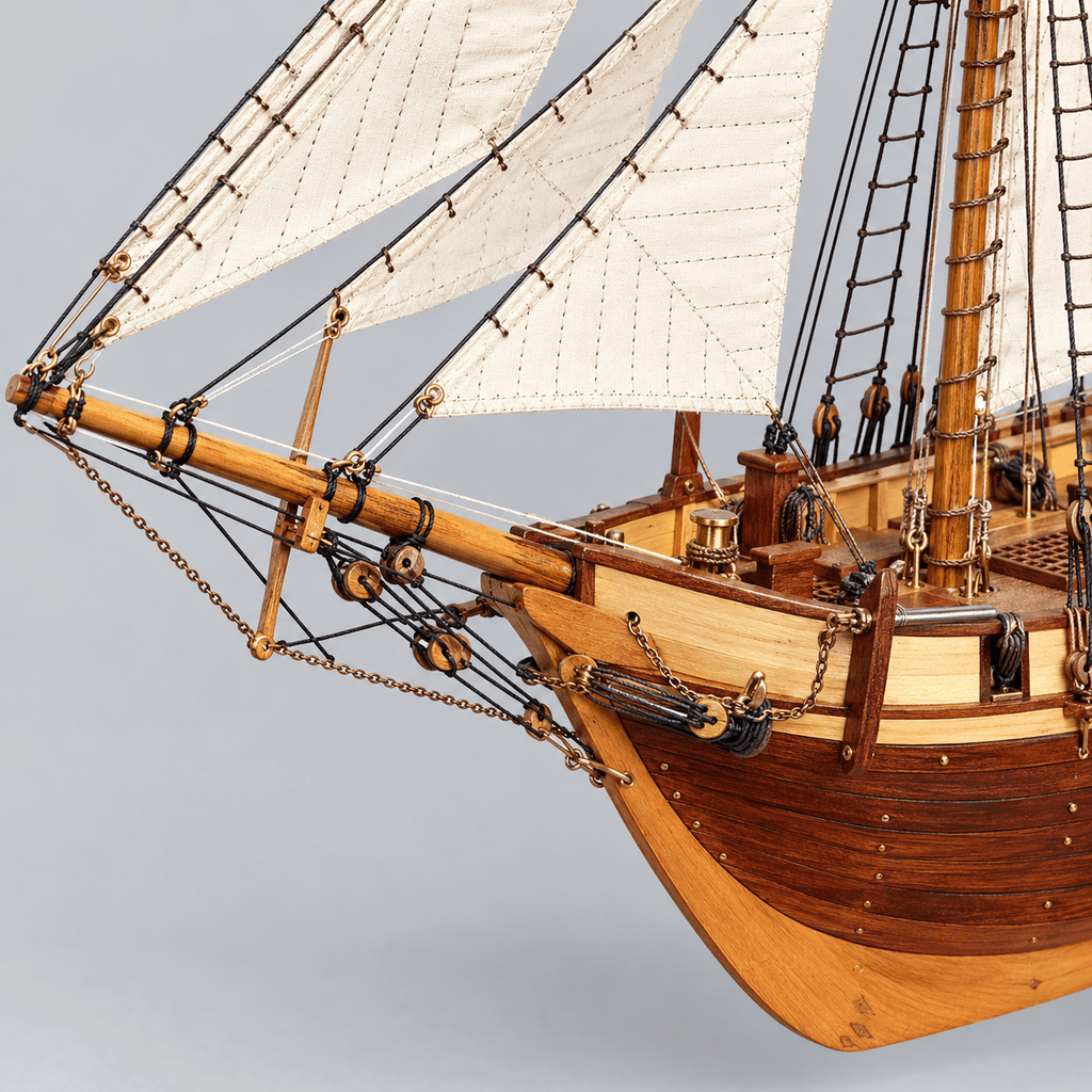 Harvey 1847 Wooden Ship Model Kit – Premium 47 cm - Ocean Relic Studio
