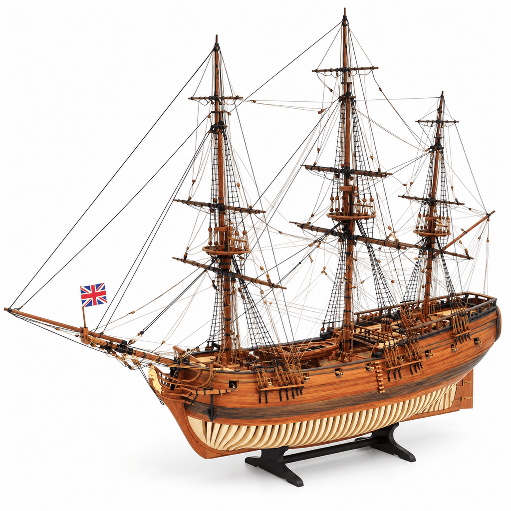 HMS Druid Wooden Ship Model Kit – 1:50 Scale - Ocean Relic Studio
