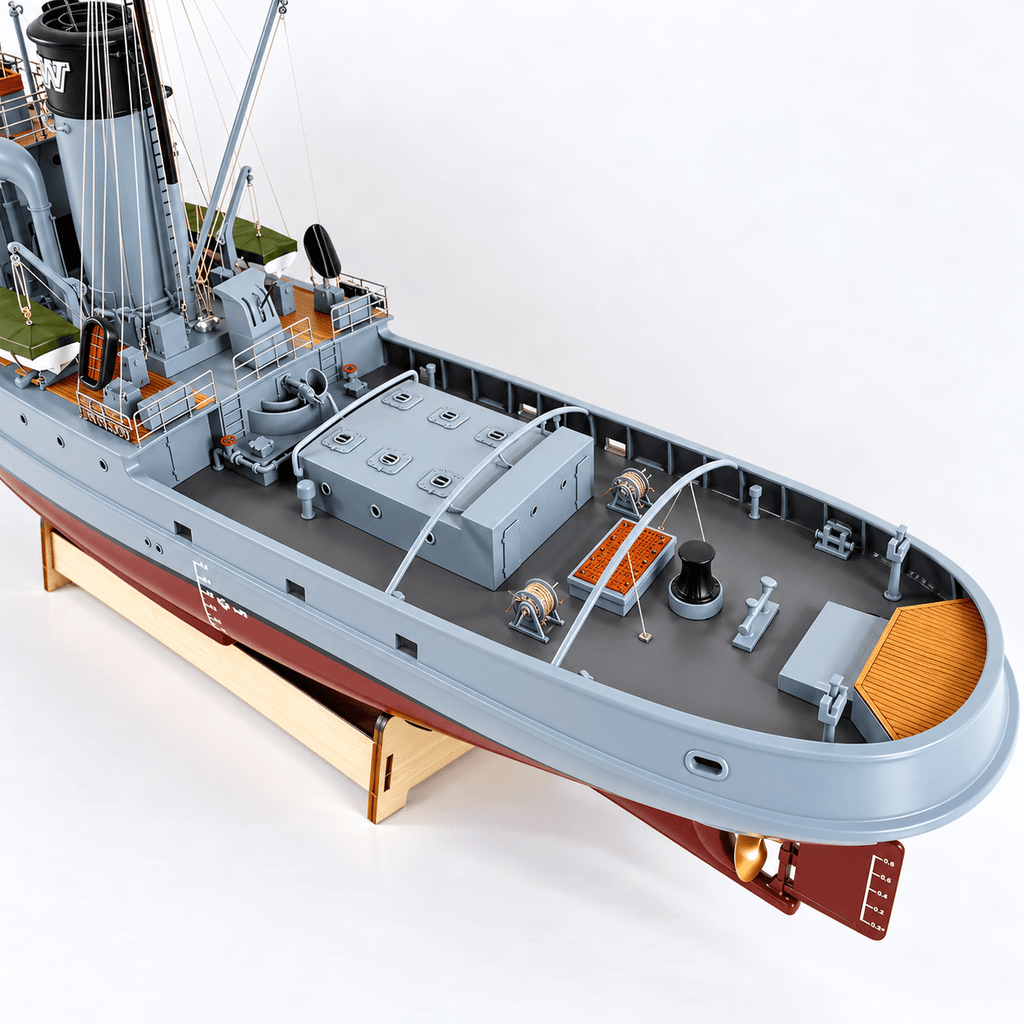 HMS Envoy Tugboat Model Kit – 1:48 Scale Fibreglass Hull - Ocean Relic Studio