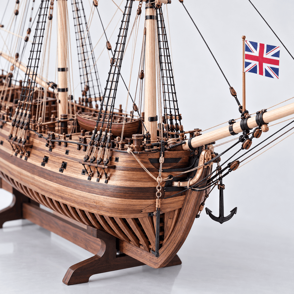 HMS Halifax Wooden Ship Model Kit – 1:50 Scale - Ocean Relic Studio