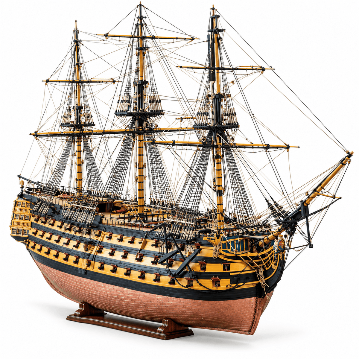 HMS Victory Wooden Ship Model Kit – 1:96 Scale 103.2 cm - Ocean Relic Studio