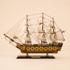 HMS Victory Wooden Ship Model – Premium 60 cm - Ocean Relic Studio- Handcrafted Wooden Ship Model