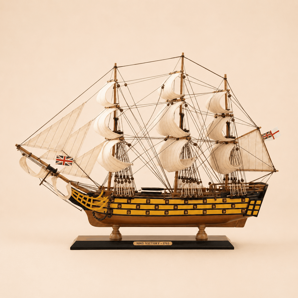 HMS Victory Wooden Ship Model – Premium 60 cm - Ocean Relic Studio- Handcrafted Wooden Ship Model
