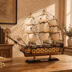 HMS Victory Wooden Ship Model – Premium 60 cm - Ocean Relic Studio- Handcrafted Wooden Ship Model