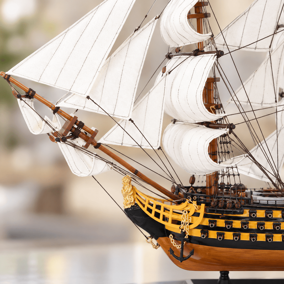 HMS Victory Wooden Ship Model – Premium 60 cm - Ocean Relic Studio