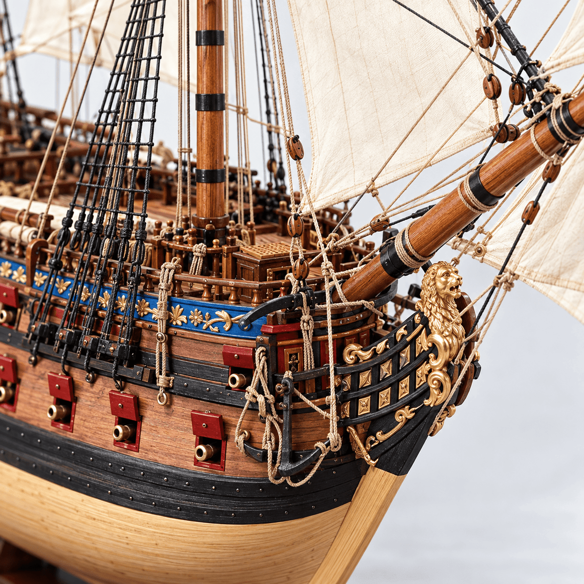 Ingermanland 1715 Wooden Ship Model Kit – Deluxe 130 cm - Ocean Relic Studio