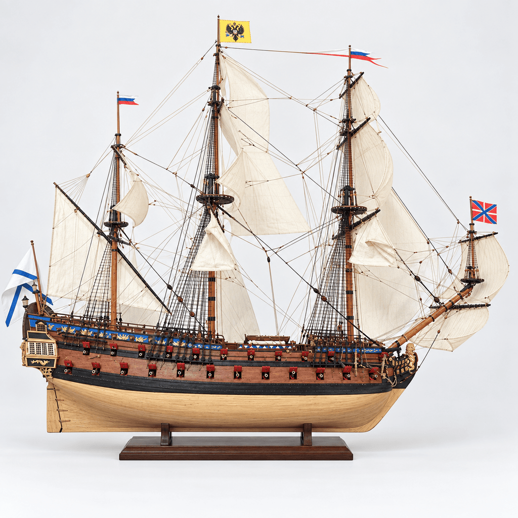 Ingermanland 1715 Wooden Ship Model Kit – Deluxe 130 cm - Ocean Relic Studio