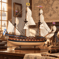 Ingermanland 1715 Wooden Ship Model Kit – Deluxe 130 cm - Ocean Relic Studio