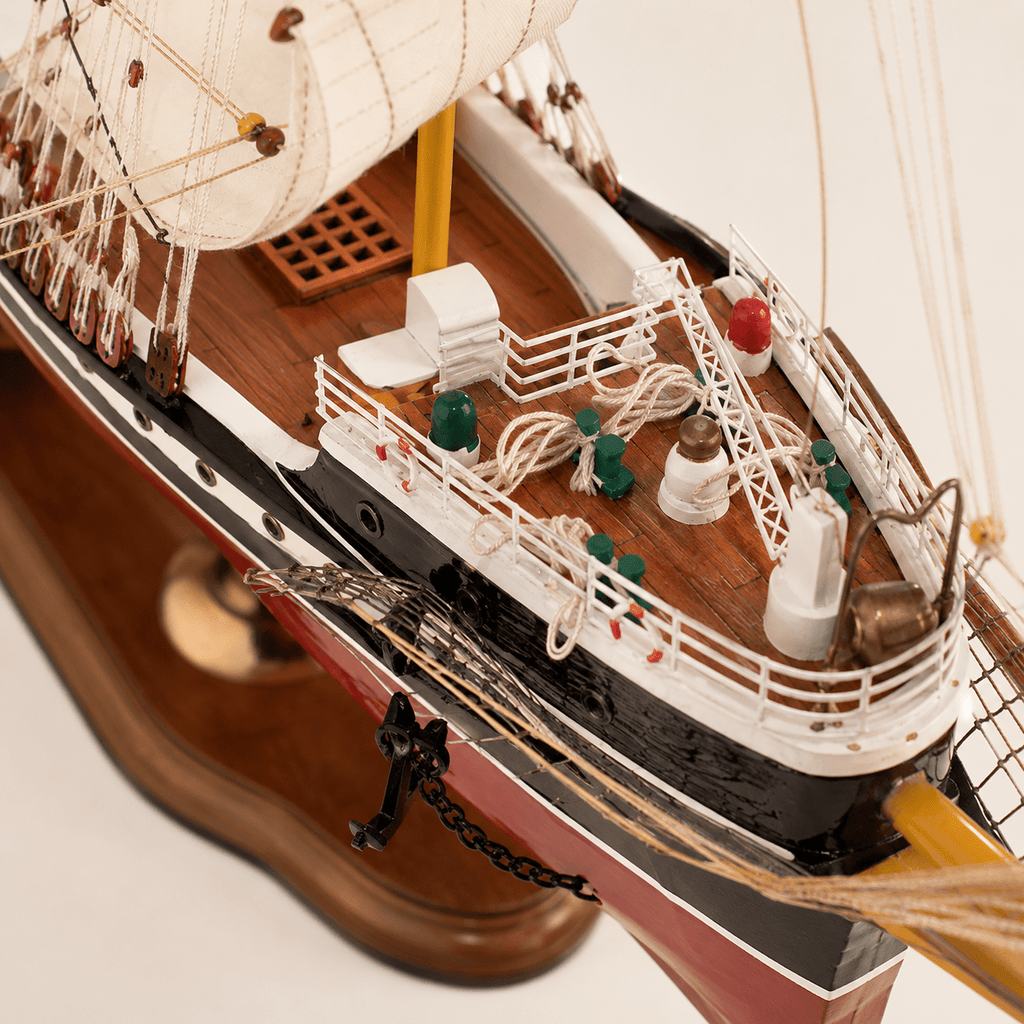 Krusenstern Wooden Ship Model – Deluxe 80 cm - Ocean Relic Studio- Handcrafted Wooden Ship Model