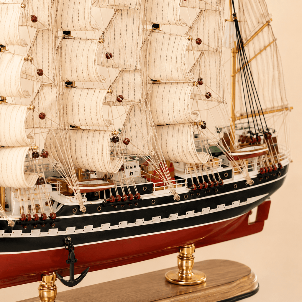 Kruzenshtern Wooden Ship Model – Premium 52 cm - Ocean Relic Studio