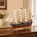 Kruzenshtern Wooden Ship Model – Premium 52 cm - Ocean Relic Studio