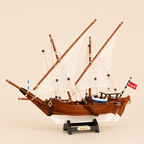 Kuwait Dhow Wooden Ship Model – Classic 40 cm - Ocean Relic Studio- Handcrafted Wooden Ship Model