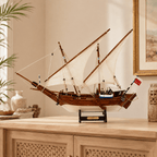 Kuwait Dhow Wooden Ship Model – Premium 60 cm - Ocean Relic Studio
