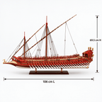 La Real Spanish Royal Galley Wooden Model Kit – Deluxe 106 cm - Ocean Relic Studio