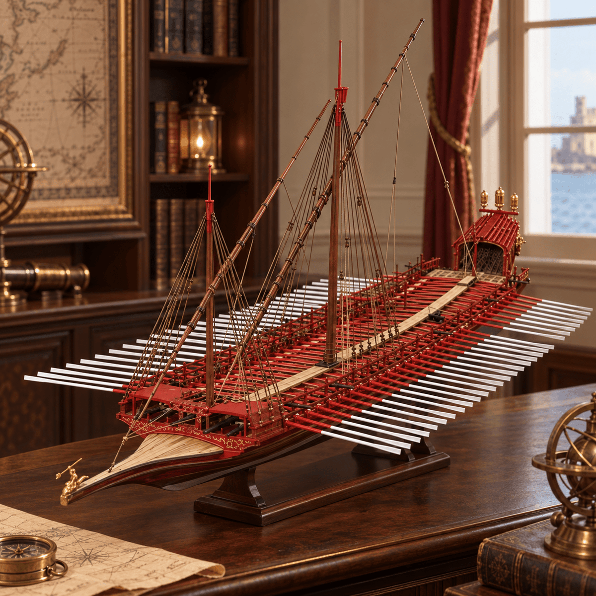 La Real Spanish Royal Galley Wooden Model Kit – Deluxe 106 cm - Ocean Relic Studio