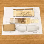 La Seine Wooden Ship Model Kit – 1:72 Scale Genoese Pinque - Ocean Relic Studio- Handcrafted Wooden Ship Model
