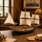 La Seine Wooden Ship Model Kit – 1:72 Scale Genoese Pinque - Ocean Relic Studio- Handcrafted Wooden Ship Model