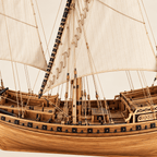 Le Requin Wooden Ship Model Kit – 1:48 Scale Full-Rib Solid Wood - Ocean Relic Studio
