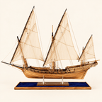 Le Requin Wooden Ship Model Kit – 1:48 Scale Full-Rib Solid Wood - Ocean Relic Studio