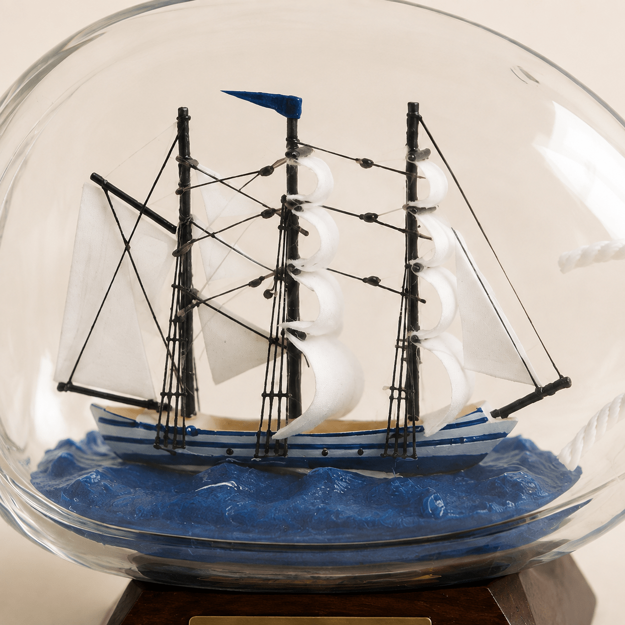 Liberty Ship in a Bottle – Classic Sailing Ship Nautical Decor - Ocean Relic Studio- Handcrafted Wooden Ship Model