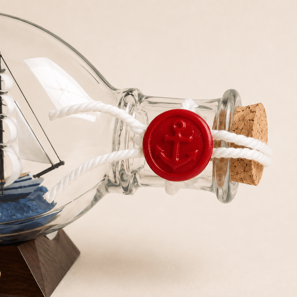 Liberty Ship in a Bottle – Classic Sailing Ship Nautical Decor - Ocean Relic Studio- Handcrafted Wooden Ship Model