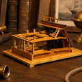 Lily Tall Ship Double-Deck Scene Wooden Model Kit – 1:48 Scale Gun Deck Diorama - Ocean Relic Studio- Handcrafted Wooden Ship Model