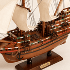 Mayflower Wooden Ship Model – Premium 60 cm - Ocean Relic Studio- Handcrafted Wooden Ship Model