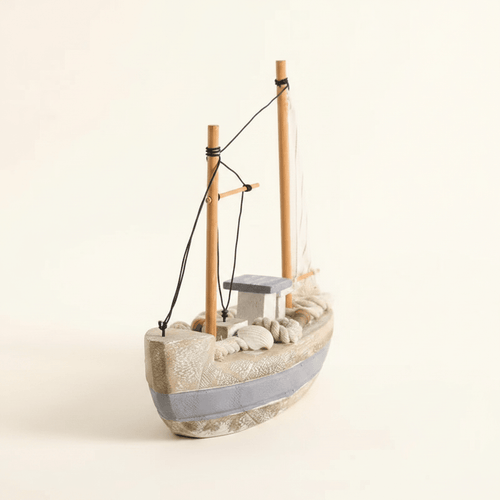 地中海漁船 木製模型 – 海辺のマリンインテリア – Ocean Relic Studio