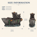 Mini Shipwreck Resin Ship Model – Weathered Ocean Floor Decor - Ocean Relic Studio- Handcrafted Wooden Ship Model