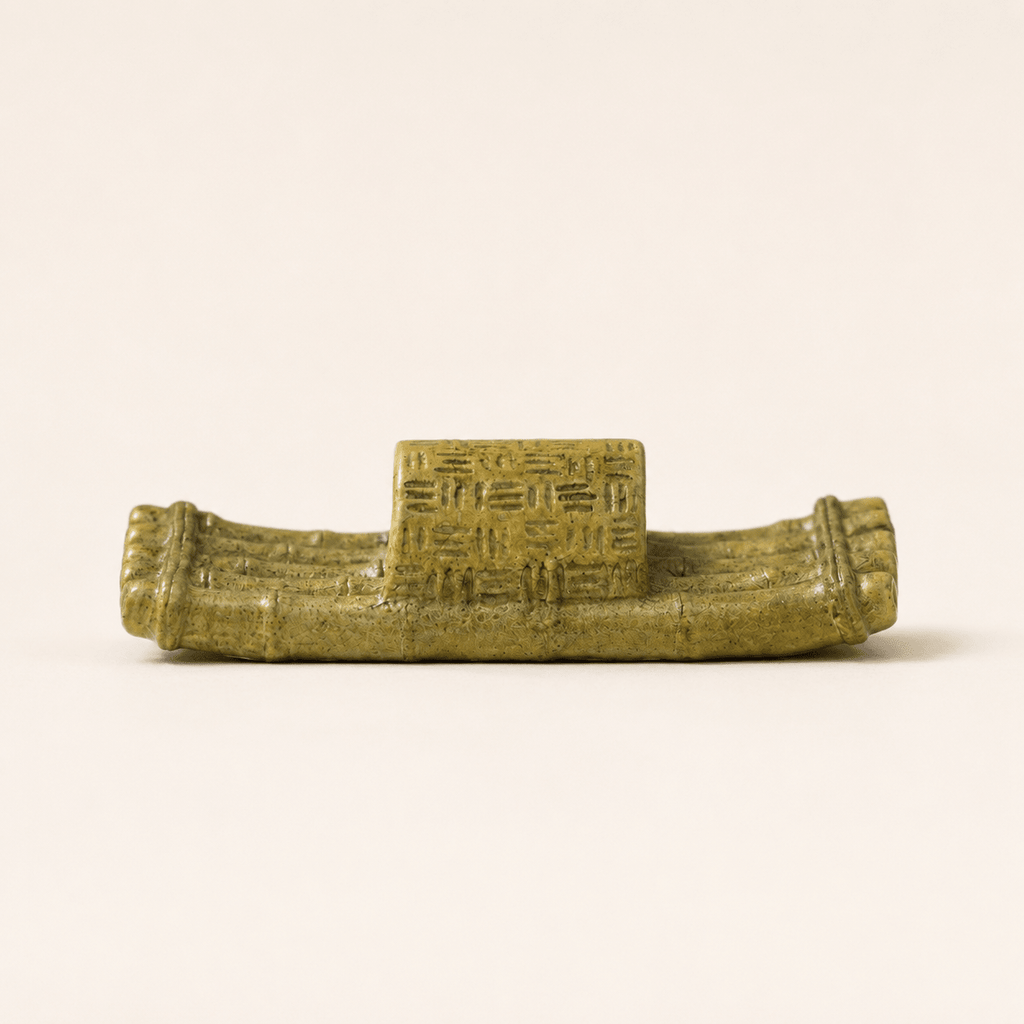 Miniature Bamboo Raft Resin Model – Ancient Chinese Vessel 4.1 cm - Ocean Relic Studio