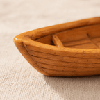 Miniature Rowboat Resin Model – Open Hull Wooden Boat 4.5 cm - Ocean Relic Studio- Handcrafted Wooden Ship Model