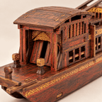 Nanhu Red Boat Wooden Ship Model – Classic 38 cm - Ocean Relic Studio
